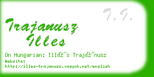 trajanusz illes business card